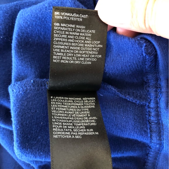 The North Face novelty fleece lined glacier pullover, royal blue, medium - Picture 10 of 11